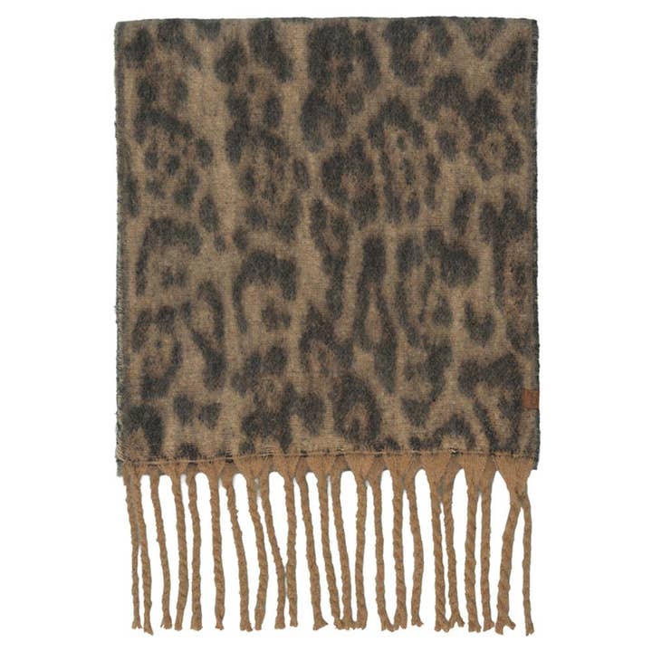 Oblige by G - Wholesale Scarf – Women's - luxurious leopard-print scarf. SFC-01333
