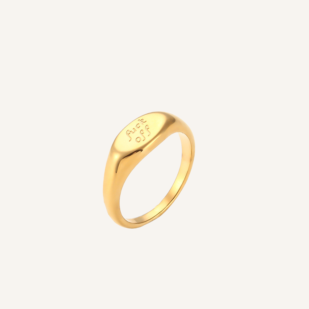 24th & Gold - Wholesale Band/Stacked Ring - F*ck Off Ring4