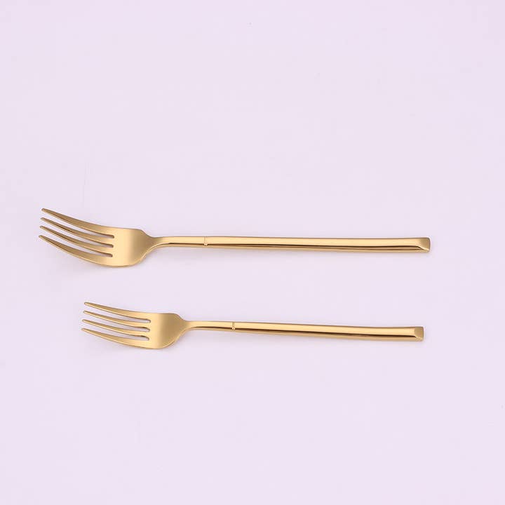 VIVIENCE - Wholesale Flatware Set - Simplicite 20 Pc Gold Flatware Set, Service for 4