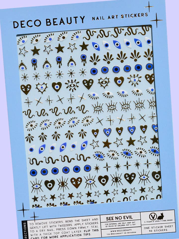 Nail Art Stickers - SEE NO EVIL for wholesale by Deco Beauty