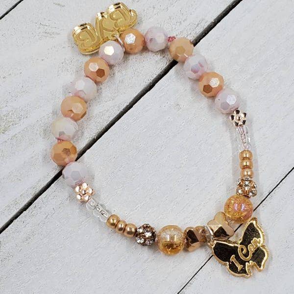 Bracelet à breloques BYB I Can - Sunshine pour la vente par Brilliant Young & Beautiful Boutique