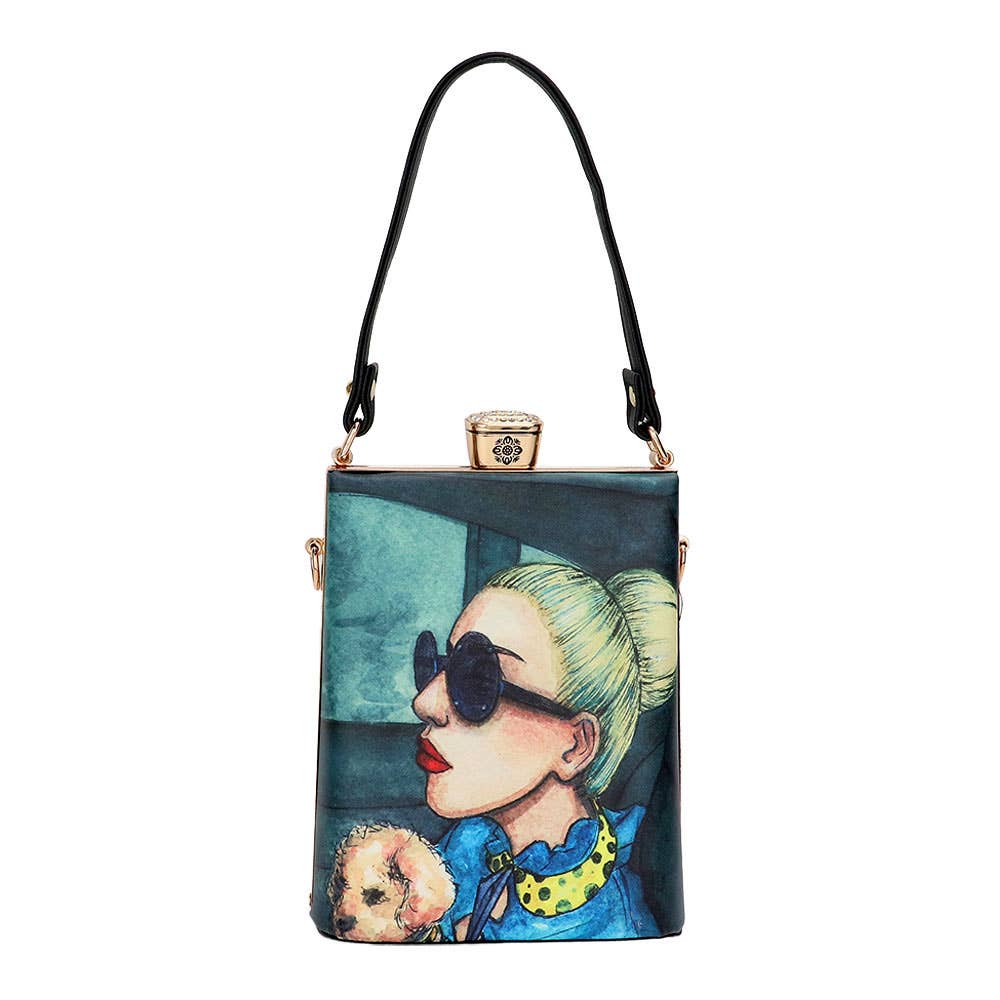 Sensibling Corp. – wholesale Top handle bag – women's – Lady Printed Top Handle Mini Bag / Crossbody Bag
21