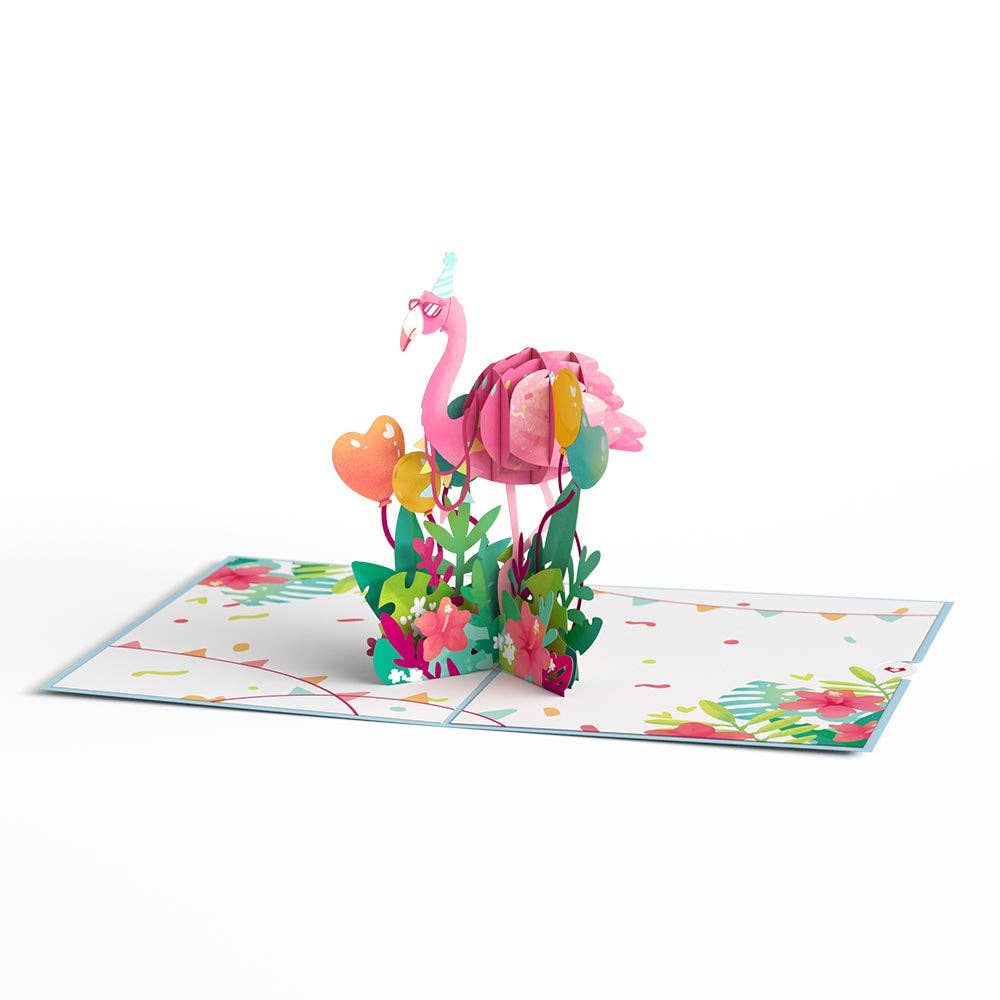 Lovepop Cards - Wholesale Birthday Card - Flamazing Birthday Flamingo 5x7" Card, Birthday Cards4