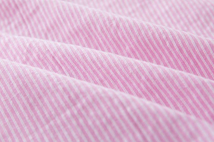 Fennco Styles - Wholesale Overhemd met knopen - Kinderen - Roze gestreept katoenen overhemd met knopen – Baby & Peuter2