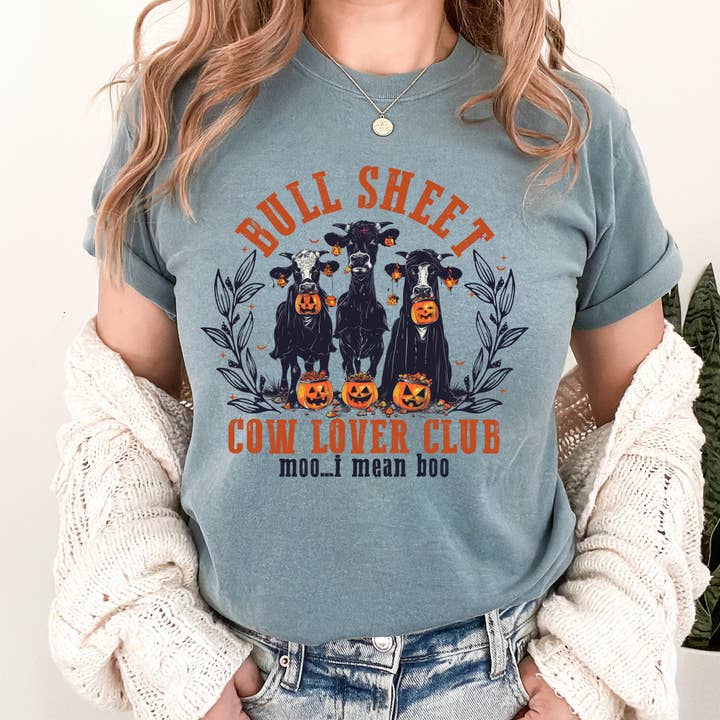 DTF TRANSFER - Bull Sheet Cow Lover's Club 93814 for wholesale by dBoldTees & DTF Transfers