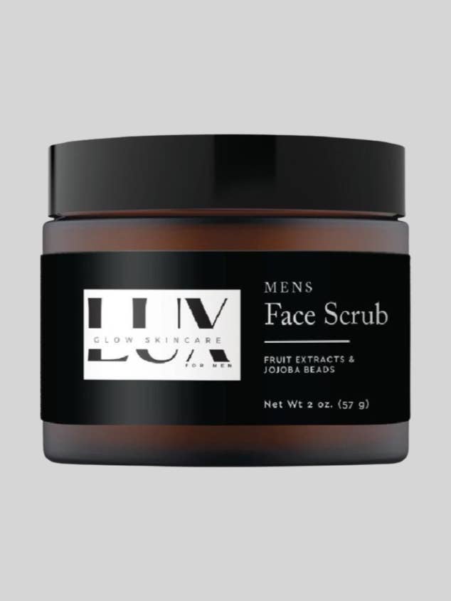 Exfoliating Face Scrub for Men for wholesale by Lux Glow Skin Care