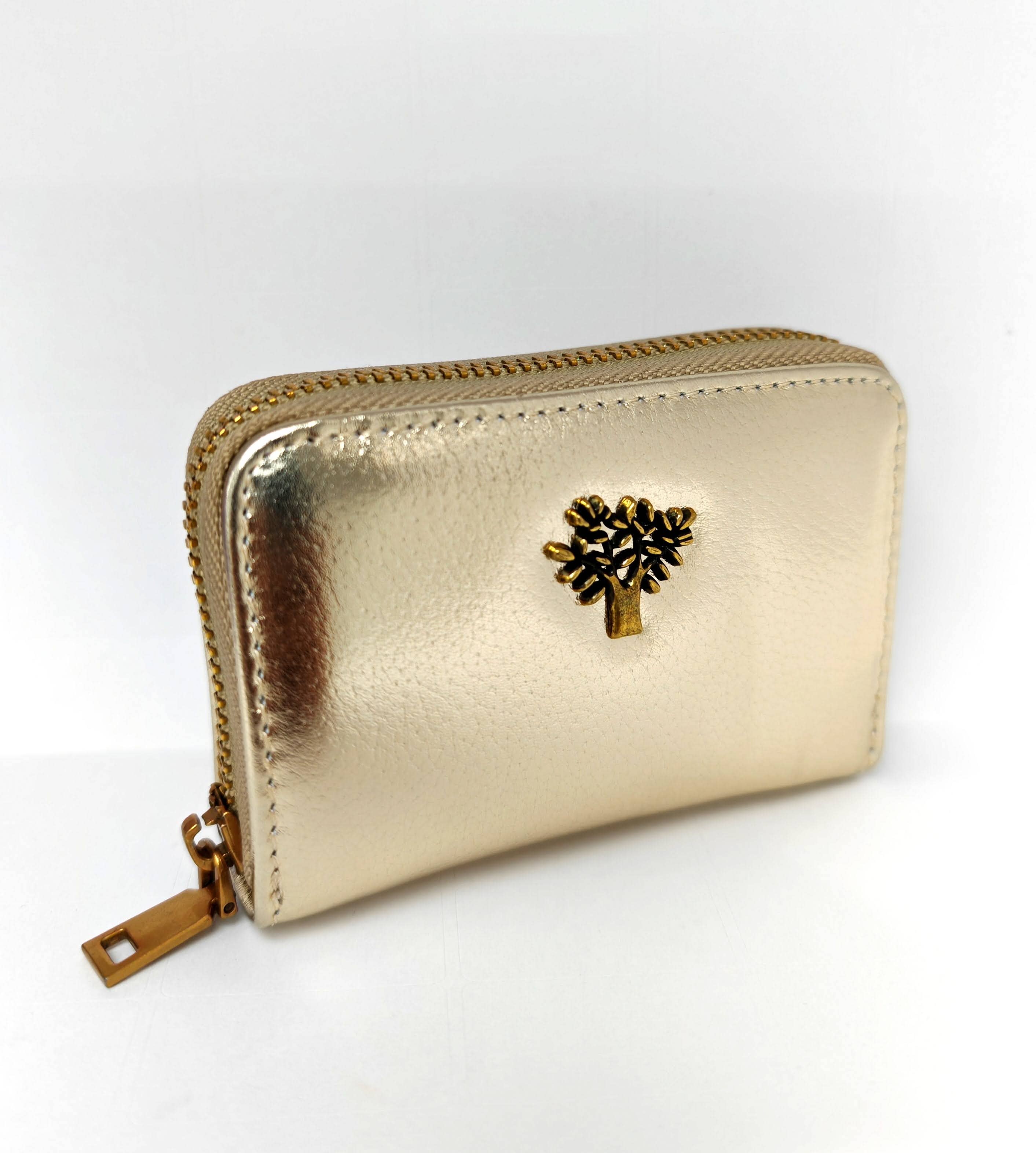 Superbia - Wholesale Wallet - Women's - Genuine Leather Zip Around Tree Life Card Holder-10812