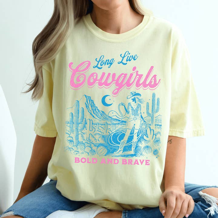 Canter & Couture – wholesale T-shirts med screentryck – Dam – Öken Cowgirl-skjorta