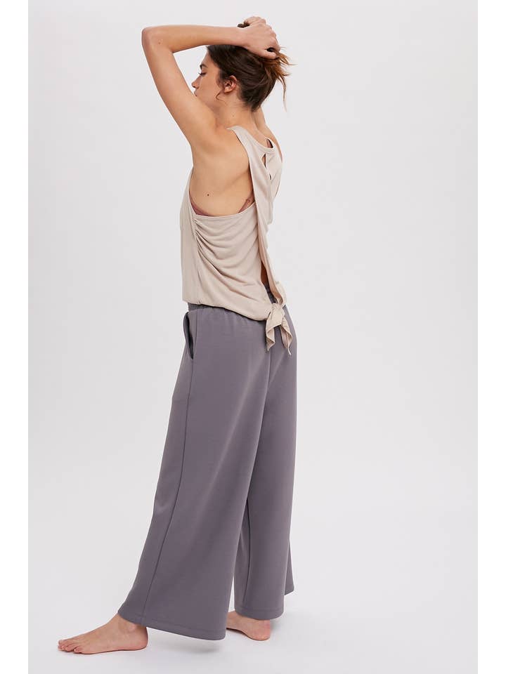 L MOCHA CRISS-CROSS BACK MODAL TOP / WL20-5107 for wholesale on Faire