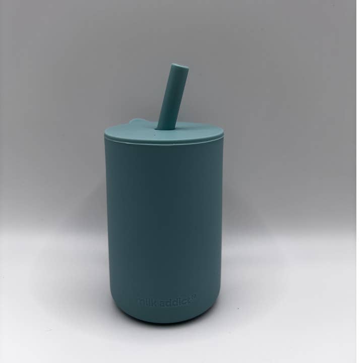 Milk Addict - Vente Verre/tasse – enfant et bébé - Ensemble tasse et paille en silicone Milk Addict6