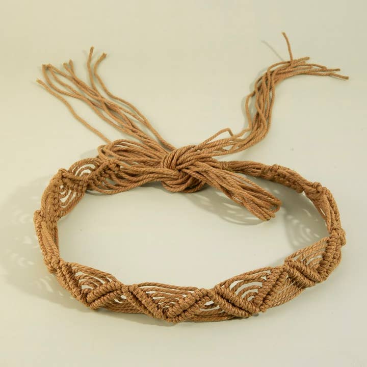 Collections by Fame Accessories - Wholesale Belt - Women's - Rope Braided Fashion Belt2