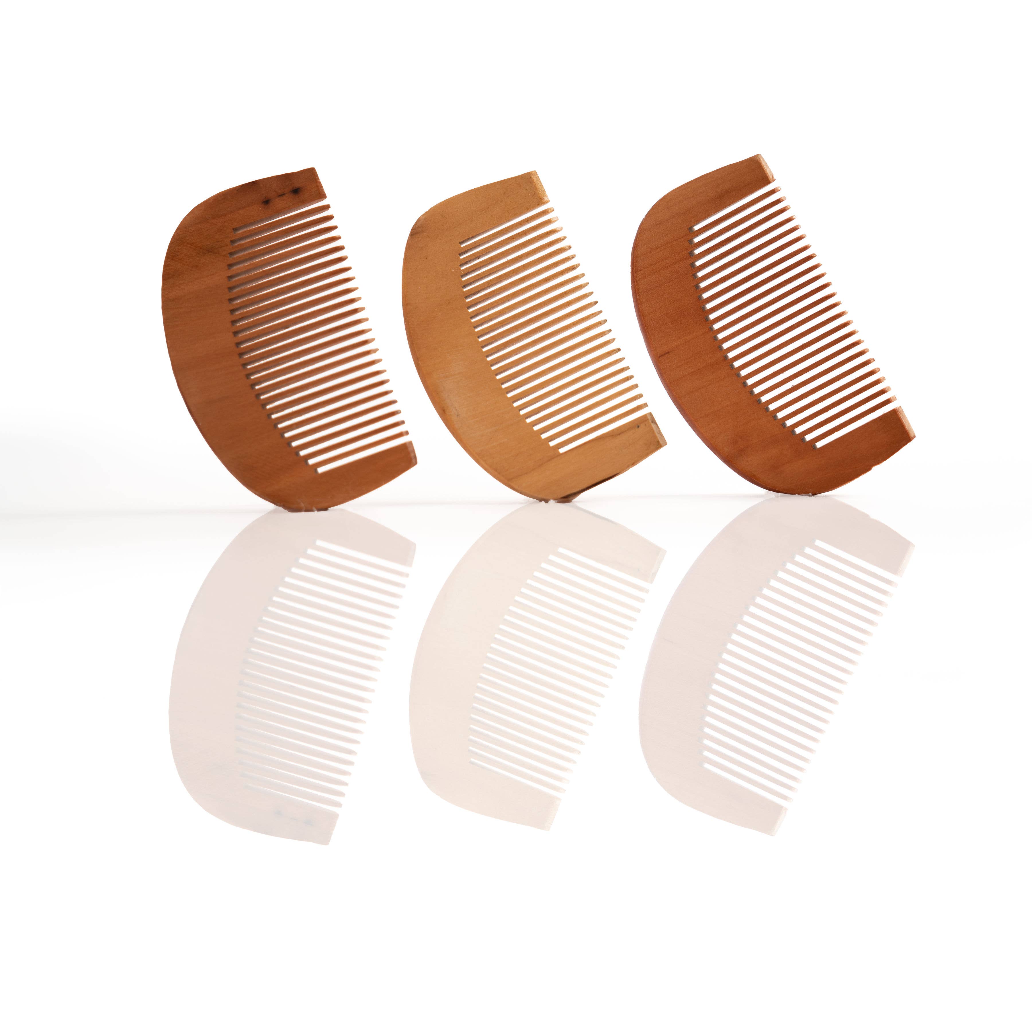 Private Stache - Wholesale Beard Brush/Comb - Wooden Beard Combs - 10 Pack2