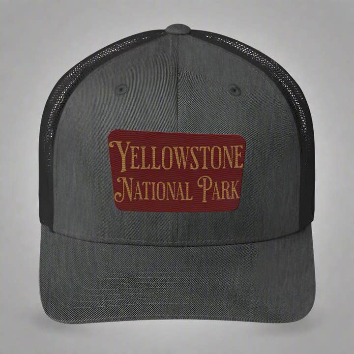 Park Service Apparel - Wholesale Trucker hat – Unisex - Embroidered Yellowstone National Park Sign Trucker Cap5