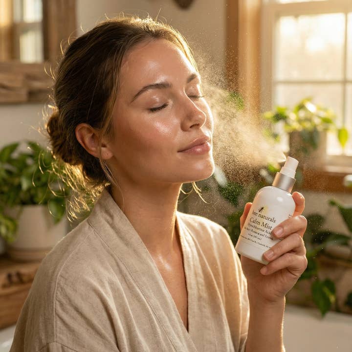 Bee Naturals - Wholesale Face & Body Mist/Water - Calm Mist - Hypochlorous Acid Spray for Face | Calms Acne, Rosacea & Eczema | Sensitive Skin Facial Toner Mist | Fragrance-Free, Dermatologist Tested | 4 fl oz1