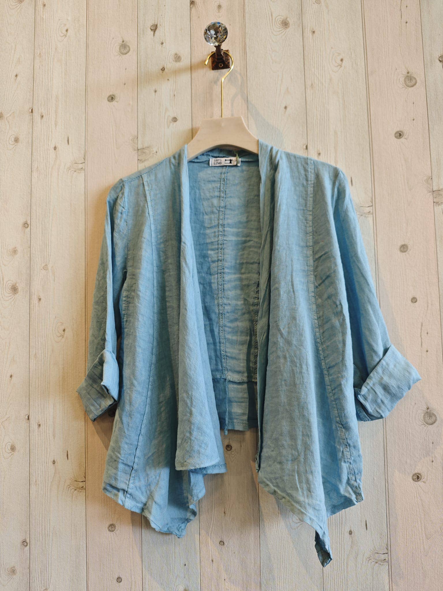 Linen & More - Wholesale Jacket - Women's - REF 192 SHORT CARDIGAN 100% LINEN12