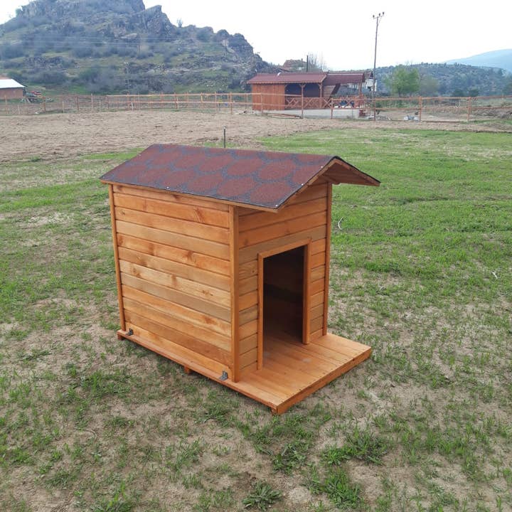 Deholzwart GmbH - Wholesale Pet Outdoor Tent - Dog - Doggy dog houses- brown kennel12