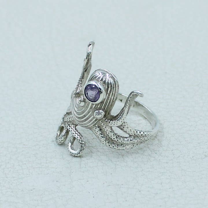 Silvex Jewelry – Engroshandel Statementring – Blækspruttering i 925 sterlingsølv19