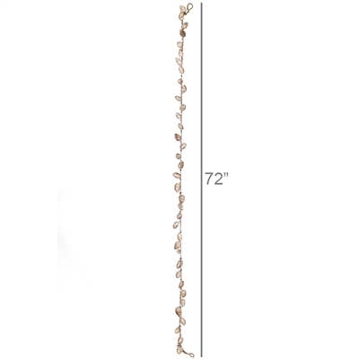 HomArt - Wholesale Bunting/Garland - Closed Pinecone Garland - Luster Rose Gold.  6' long1