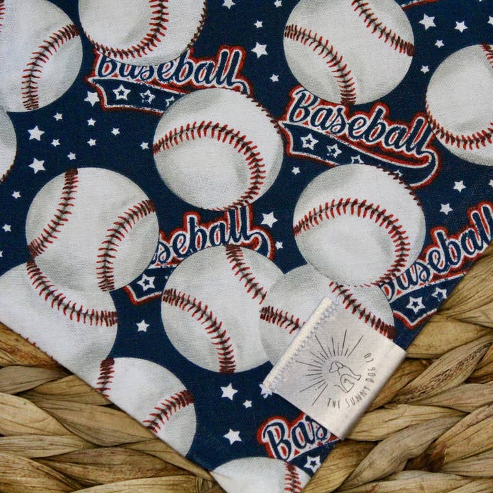 The Sunny Dog Co - Wholesale Pet Bandana - Dog - Baseball Dog Bandana2