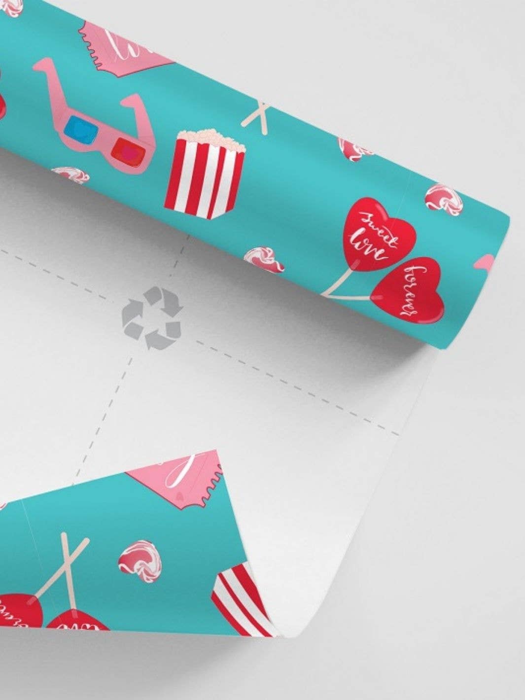 Curlicue - Venta al por mayor Sobre de papel de regalo - Papel de regalo Sweet Love - sostenible y ecológico6