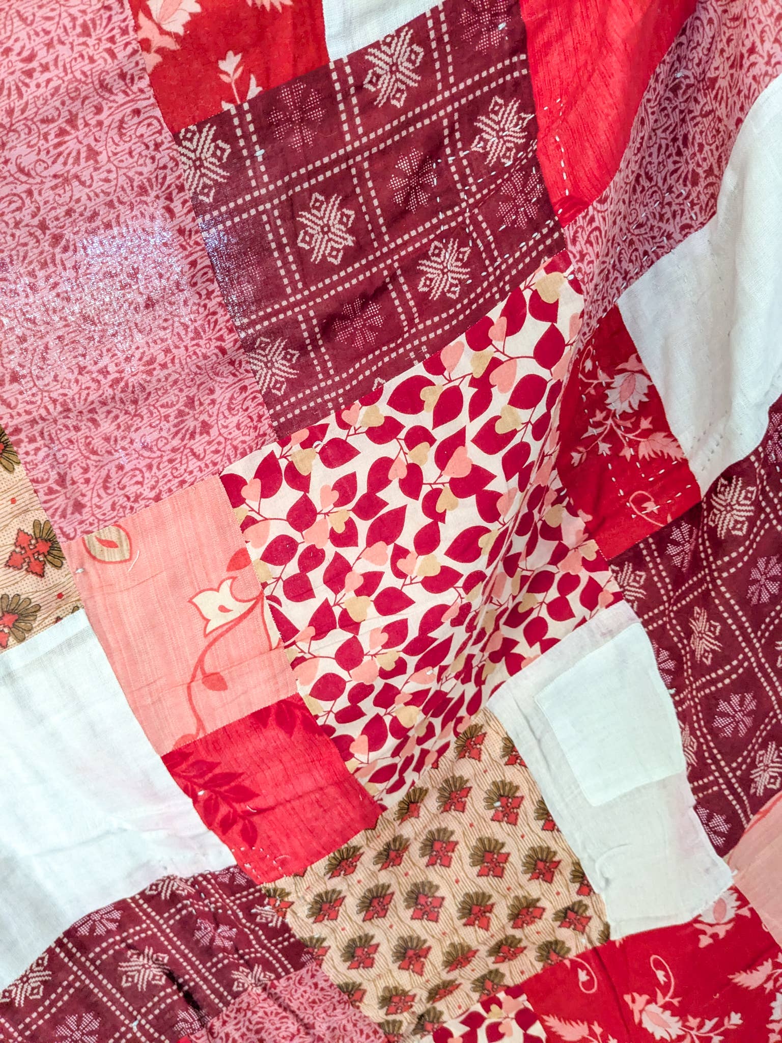 Shakti.ism - Wholesale Quilt - Reversible sari patchwork throw quilt, picnic blanket4