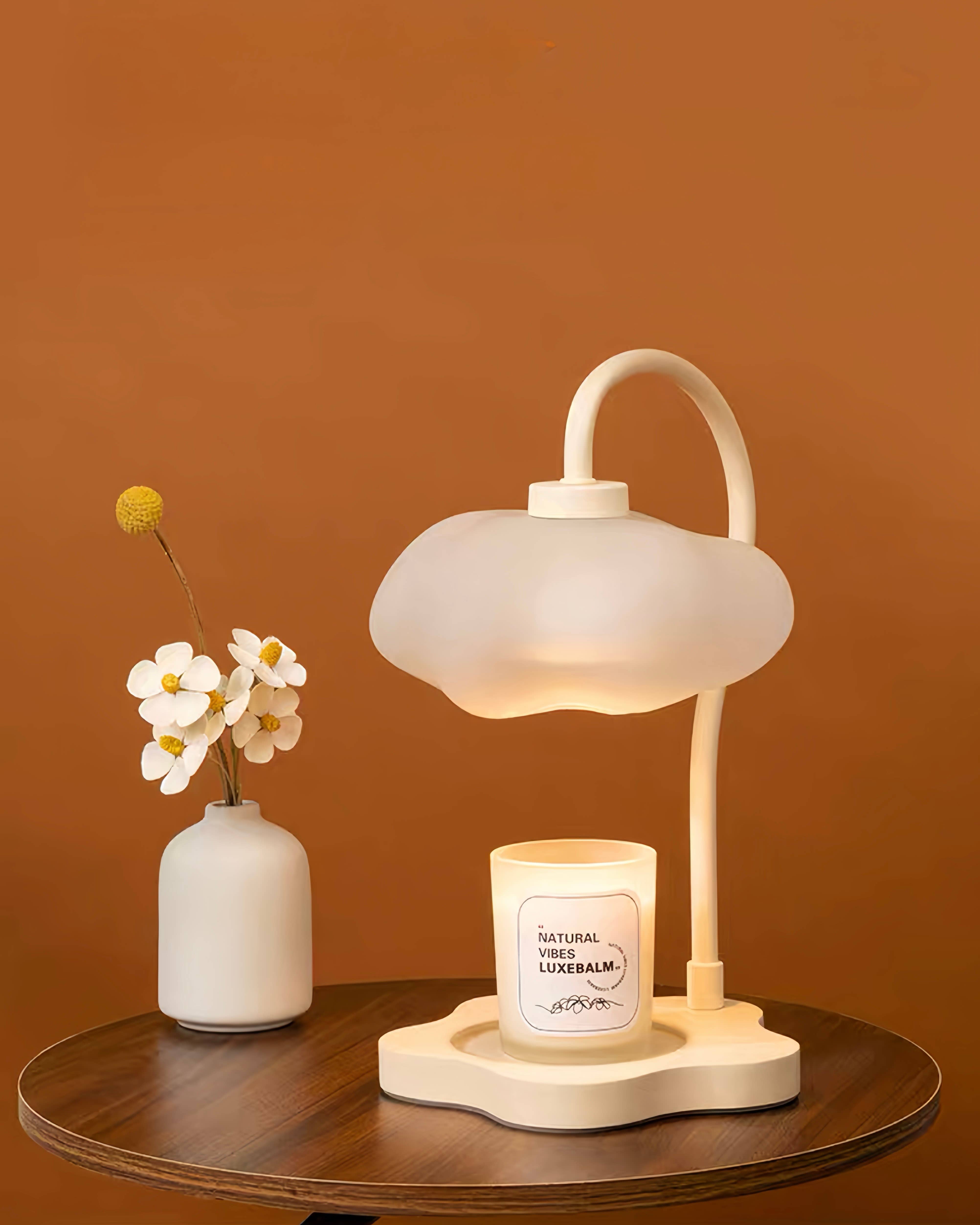 INSPECIAL HOME - Wholesale Accent/Desk Lamp - Cute Unique Dimmable Cloud Candle Warmer Lamp With Timer