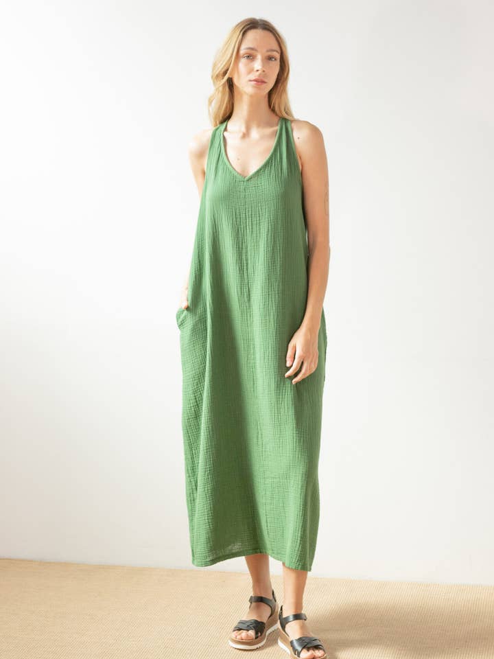 Robe longue à bretelles pour la vente par PAN Producto Básico