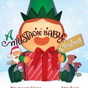 Mustache Baby Christmas Board Book, A : Bridget Heos for wholesale by HarperCollins