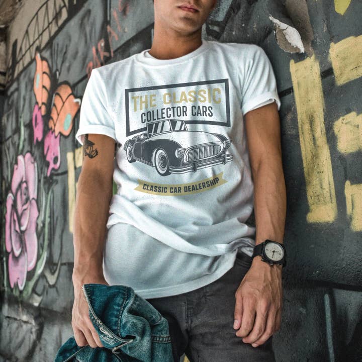 Racing Cars The Classic Collector Cars T-shirt for wholesale by Emogifts