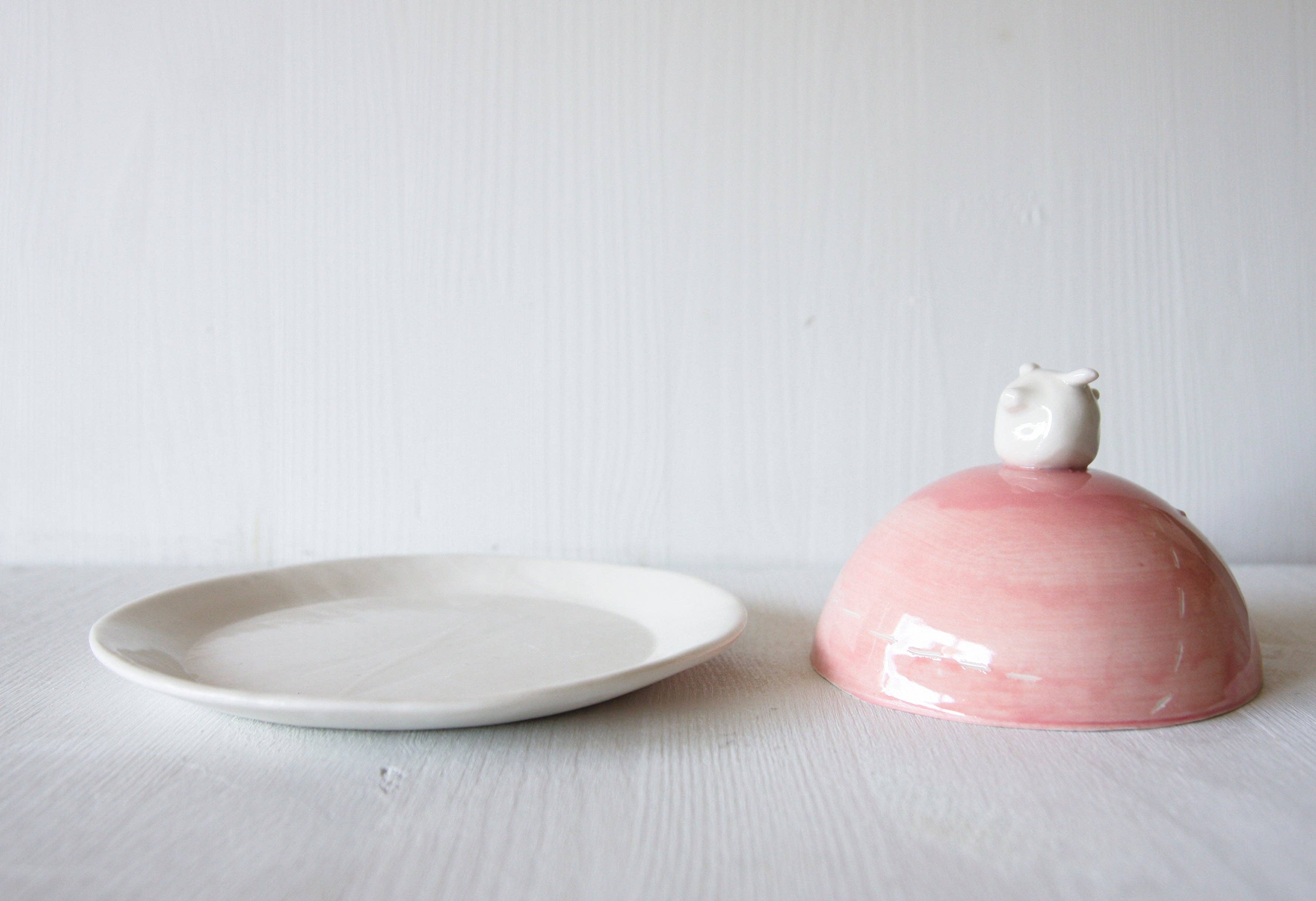 karoArt - Wholesale Decorative Plate/Dish/Bowl - Piglet Butter Dish4