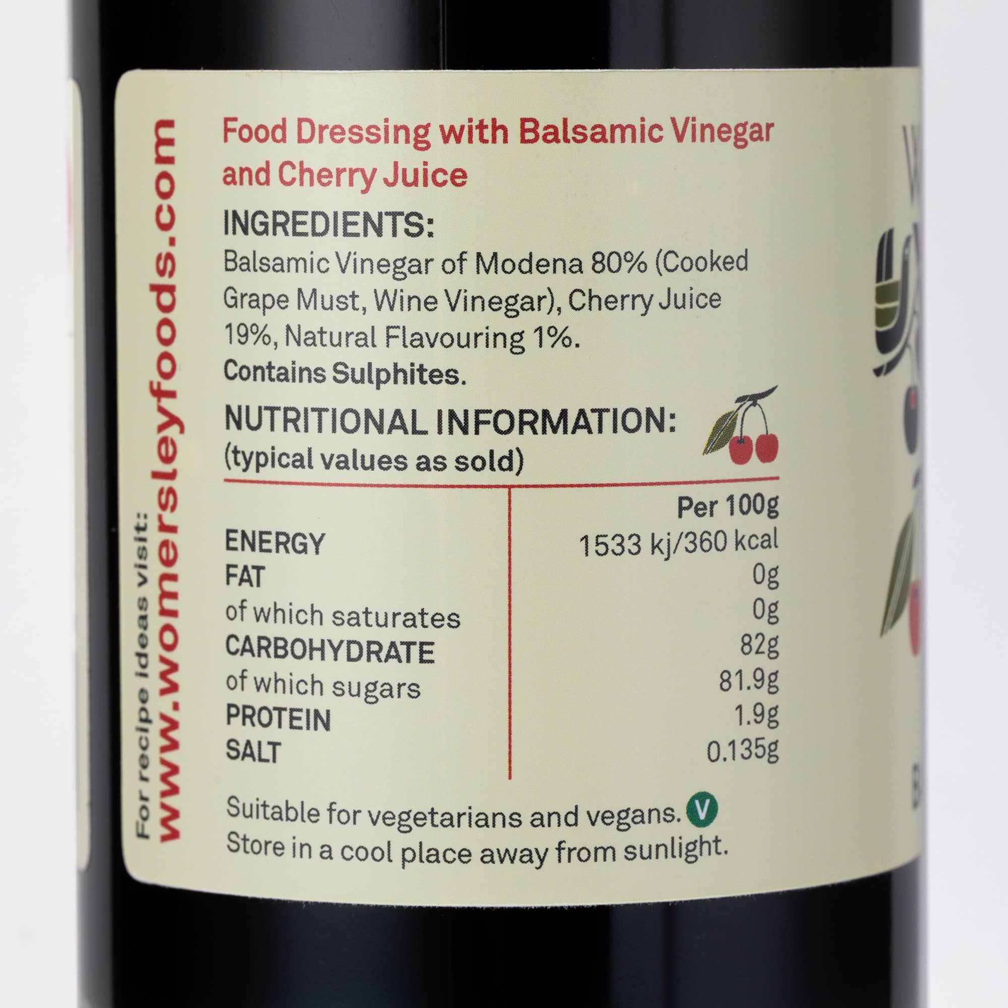 Womersley Foods - Wholesale Vinegar - Cherry Balsamic Vinegar  / Cherry Balsamic Salad Dressing7