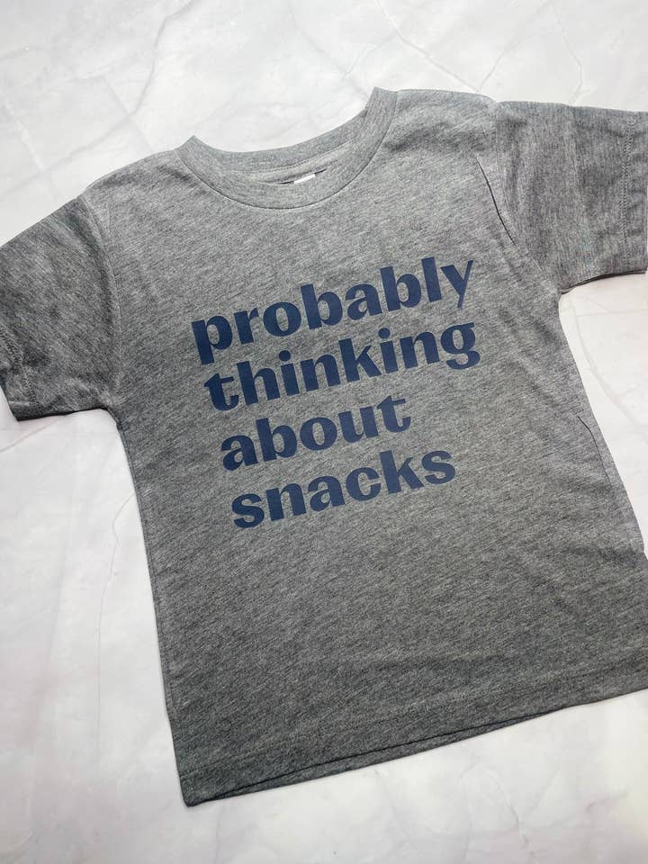 probably thinking about snacks- toddler tee for wholesale by Charlie Rae