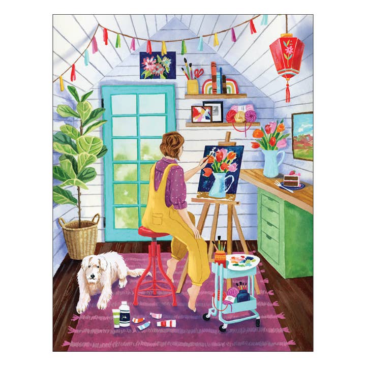 NO SRP - Painting Studio Birthday Card for wholesale by Studio Eleven Papers