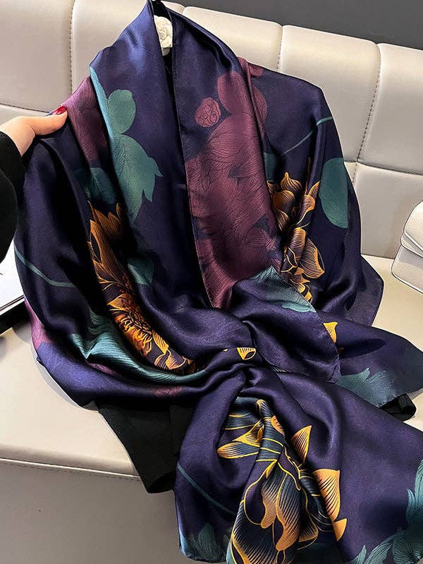 Sheer Trend - Vente Écharpe – femme - Châle et écharpe transparents à imprimé floral1