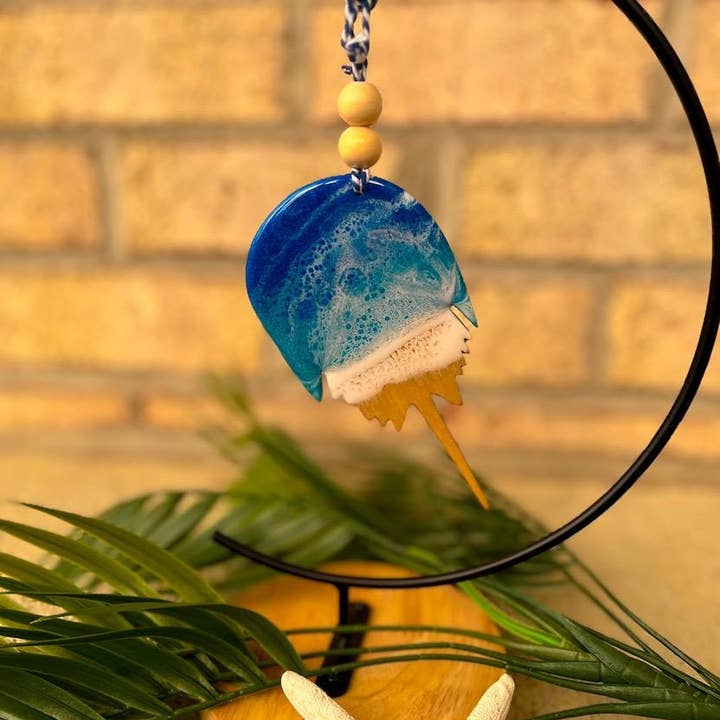 NMinnick Designs - Wholesale Ornament - Horseshoe Crab Ocean Resin Ornament2