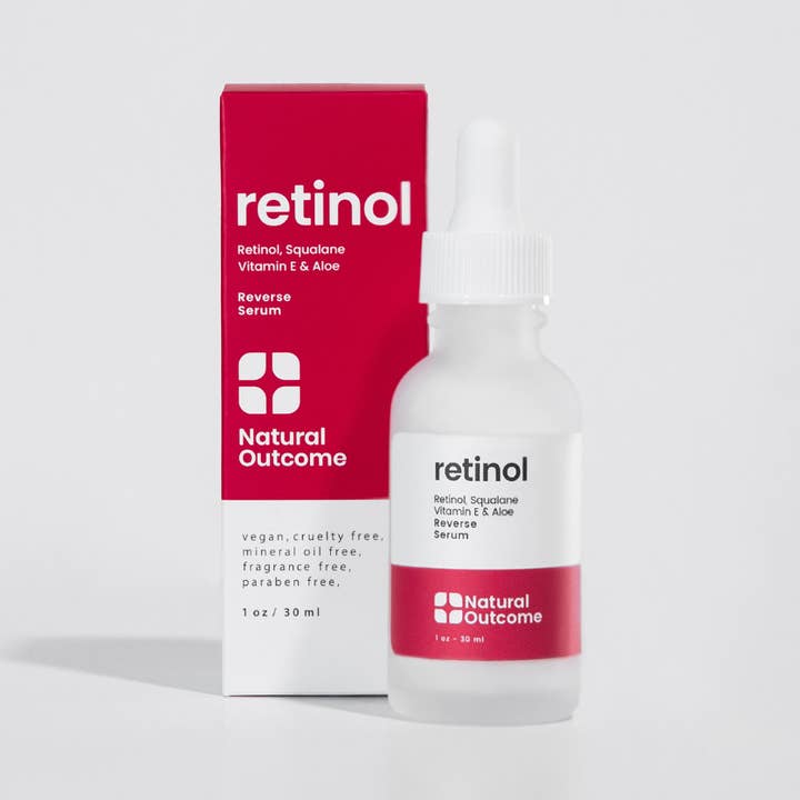 Natural Outcome Skincare - Wholesale Facial Serum/Concentrate - Retinol Facial Serum - Retinol Reverse Face Serum0
