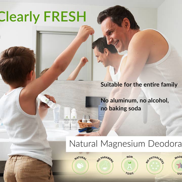 Isabella's Clearly - Wholesale Deodorant - Unisex - FRESH, Unisex Magnesium Roll On Deodorant (Geranium Sage)3