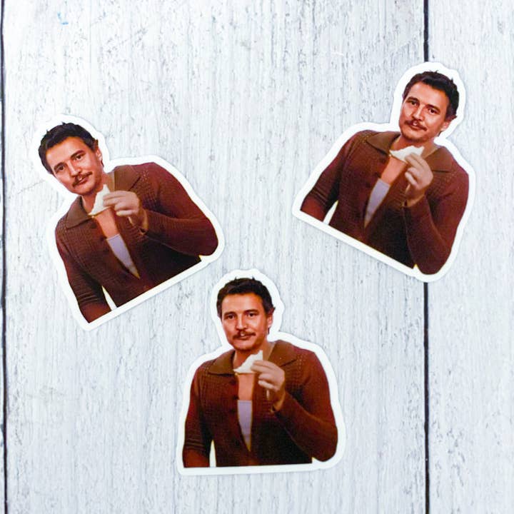 Pedro Nom Nom Sticker for wholesale by The Black Lab Soapery