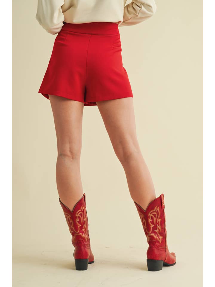 Cloud Ten - Wholesale Skort - Women's - CP9168AA - HIGH WAISTED FRONT SLIT HEM SKORT1