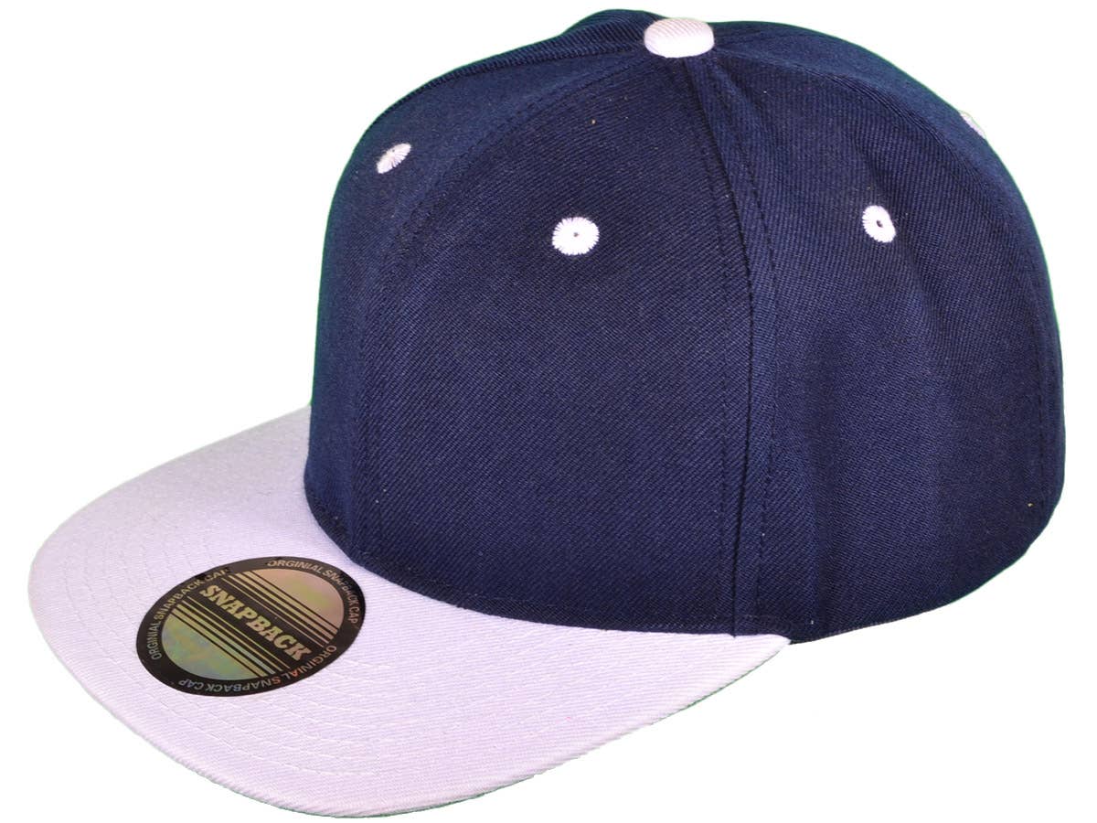 Buck Wholesale - Vente Casquette à visière plate – unisexe - Casquettes snapback unies à visière plate style vintage24