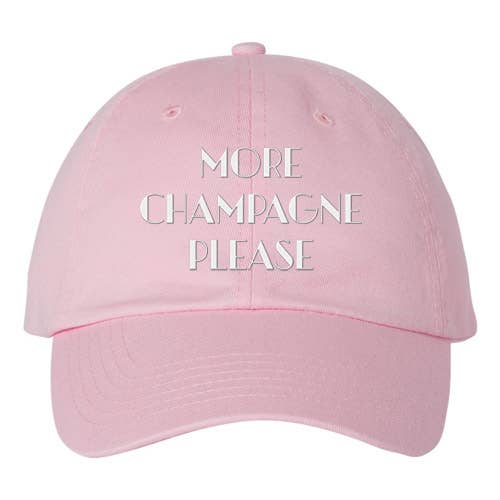 Lucky Luna Apparel – Engroshandel Baseballkasket - Dame – Mere Champagne Please Broderet Dad Hat3