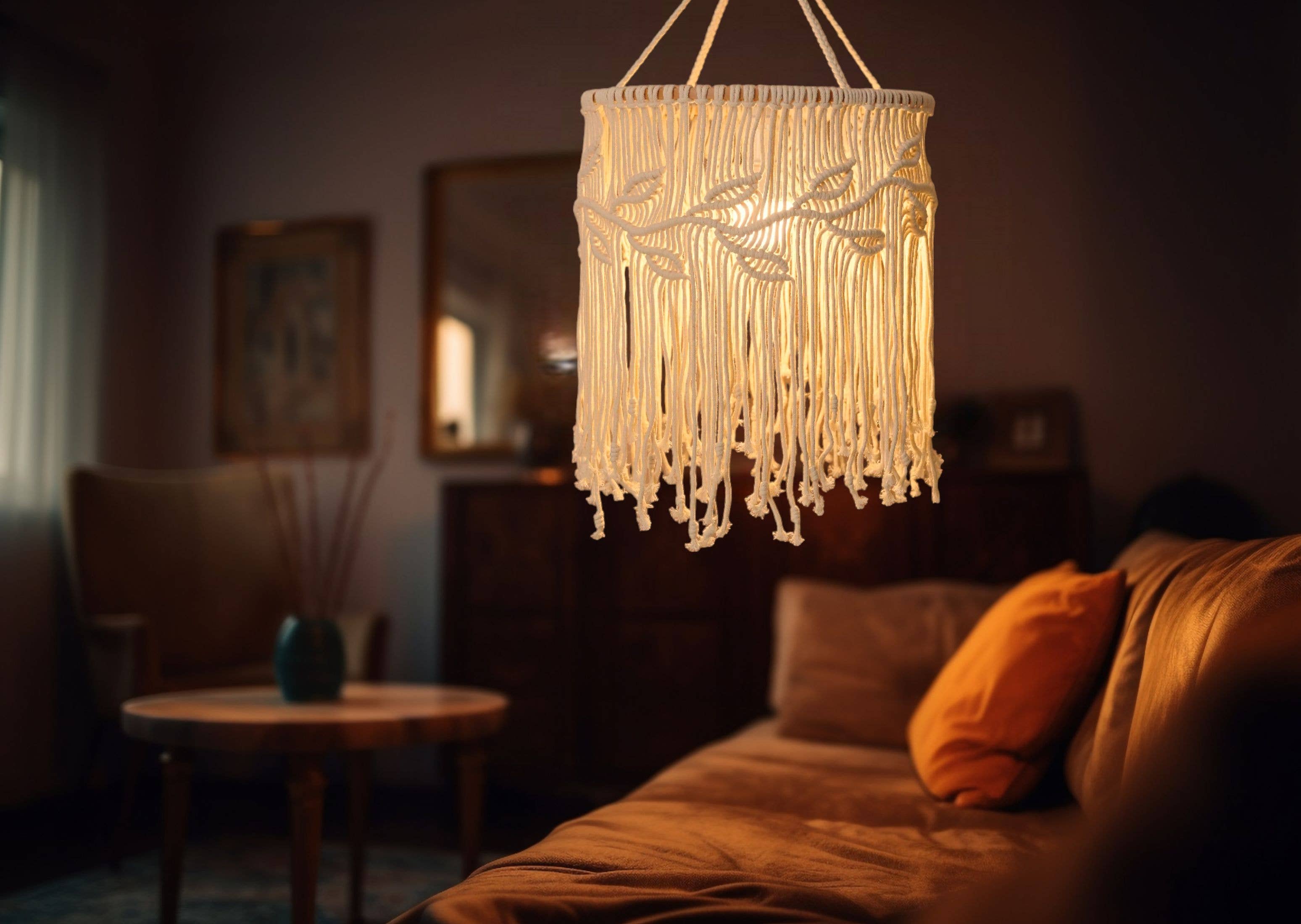 HeartCrafted – wholesale Lampshade – Macrame Lamp Shape V144