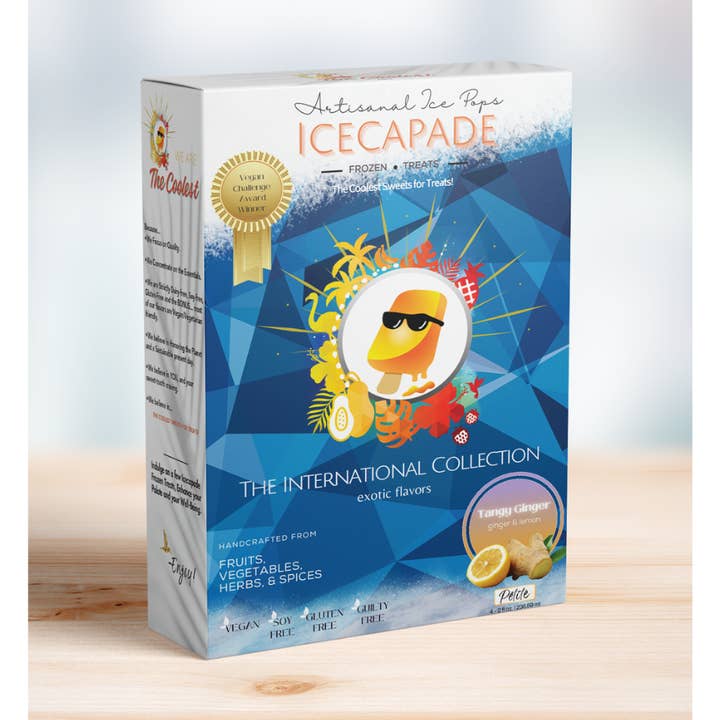 Tangy Ginger - lemon & ginger for wholesale by Icecapade Frozen Treats