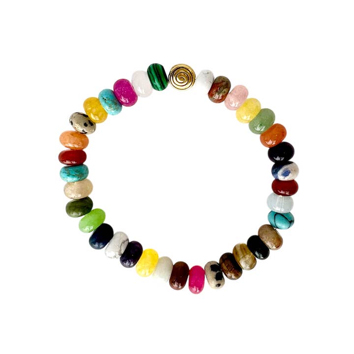 Batu Suci Handmade Jewelry & Aromatherapy - Wholesale Beaded Bracelet - Together Rondelle Bracelet | Multi-Gemstone Bracelet