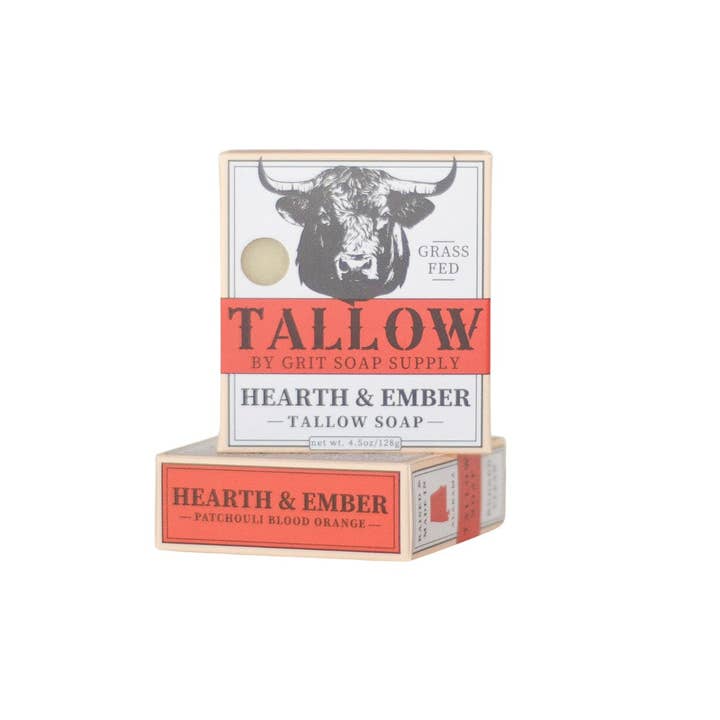 GRIT Soap Supply - Wholesale Bar Soap - Hearth & Ember Tallow Bar Soap6