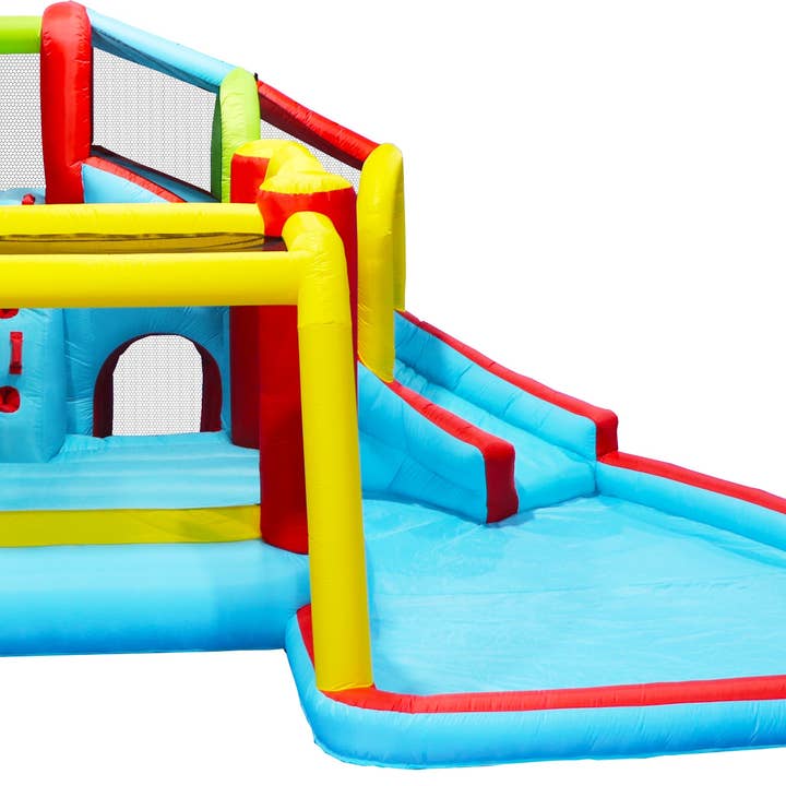 39F Inc. - Wholesale Inflatables - 7-in-1 Inflatable Water Park Bounce House – Slide, Pool 19