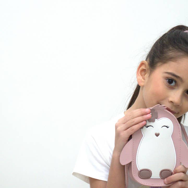 Yuko B - Vendita all'ingrosso Borsa a tracolla - Bambini - Borsa a tracolla Litchi - L'adorabile Baby Pinguino Rosa19