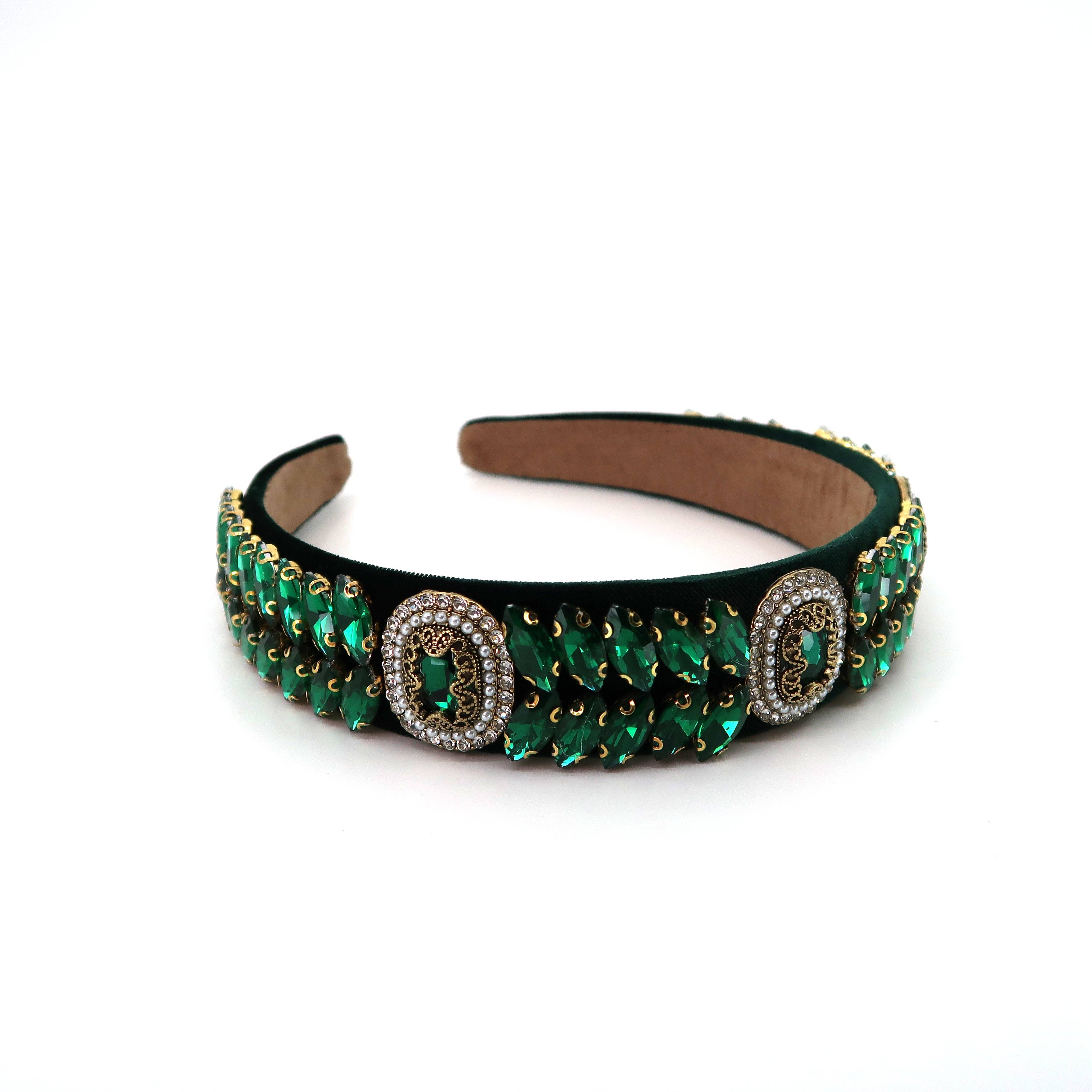 ASSORTI Multi Kristal Decor Suède Haarband HB21027-18 (12ST) voor groothandel op Faire3