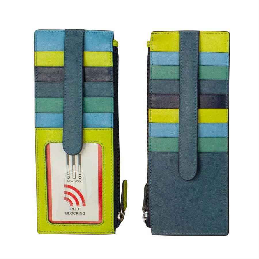 ili New York - Vendita all'ingrosso Portacarte - Donna - 7800 Portacarte in pelle con tasca con zip9