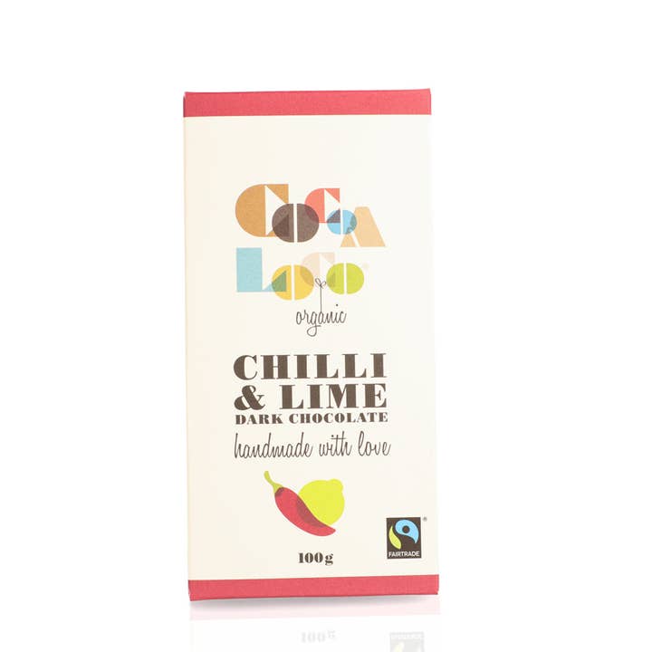 Cocoa Loco – wholesale Chocolate bar – Dark Chocolate, Chilli & Lime Bar – 100g1
